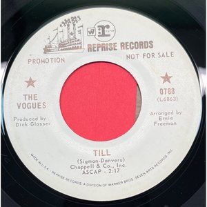 The Vogues Till / I Will 45 Pop Rock Promo Reprise 0788